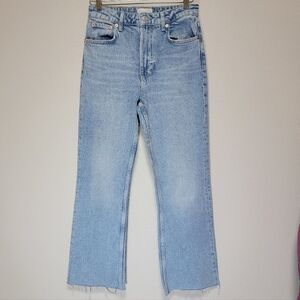 Rails The Sunset Crop Flare Lightwash High Rise Jeans